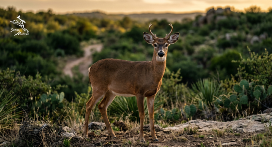 el hombre y el venado cola blanca